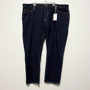 Dapper Boi Mens Straight Leg Jeans Size 48 Normcore Casual Streetwear Dark Wash